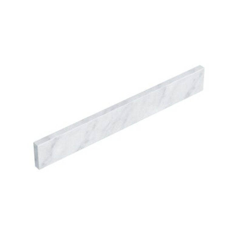 Side Splash in White Carrara Marble