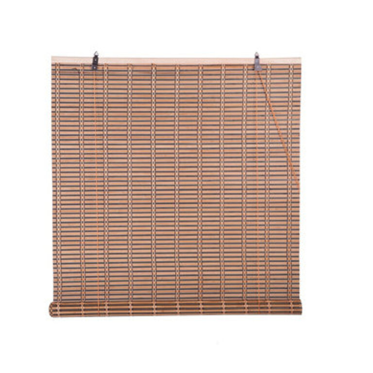 Natural Bamboo Roll Up Window Blind Roman Shade Sun Shade WB-A016 (W48 X H84) Blind Size: 28"W x 72"L