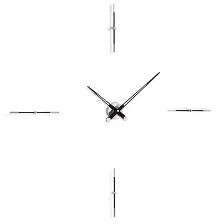 Merlin Wall Clock Color: Black, Size: Small
