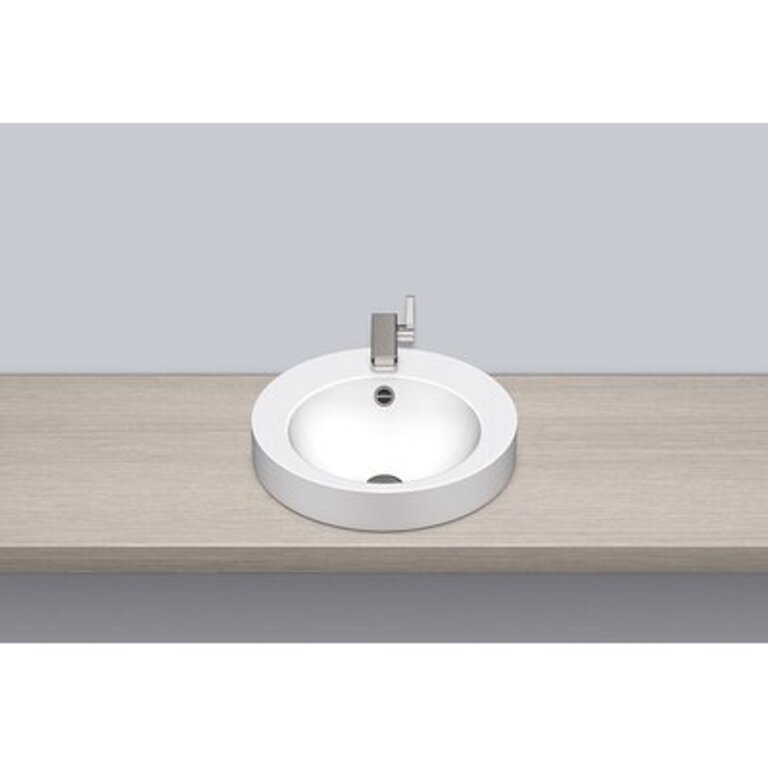 Circular Vessel Bathroom Sink with Overflow