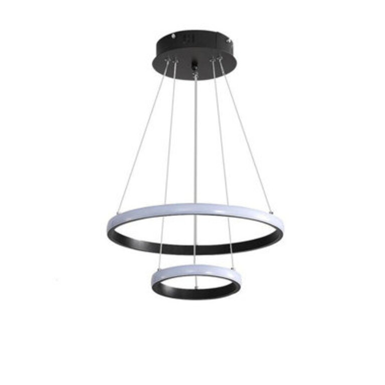Makeva 2 - Light LED Tiered Chandelier Finish: Black