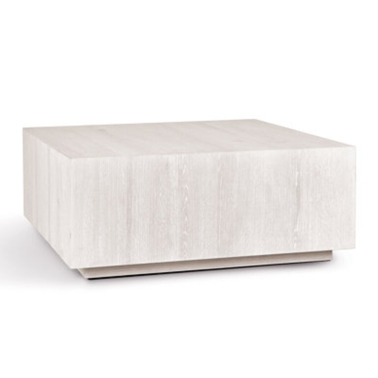 Taryn Block Coffee Table Color: White Wash