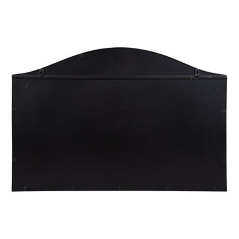 Dukene with Shelves Wall Mirror Finish: Black, Size: 32" x 22"
