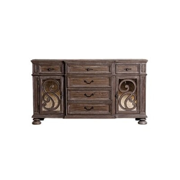 Surabaya 68" Wide 6 Drawer Sideboard Color: Rustic Natural/Rustic Natural
