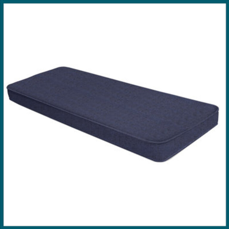 Custom Bench Cushion Cushion Size: 68" x 18", Cushion Color: Dark Blue