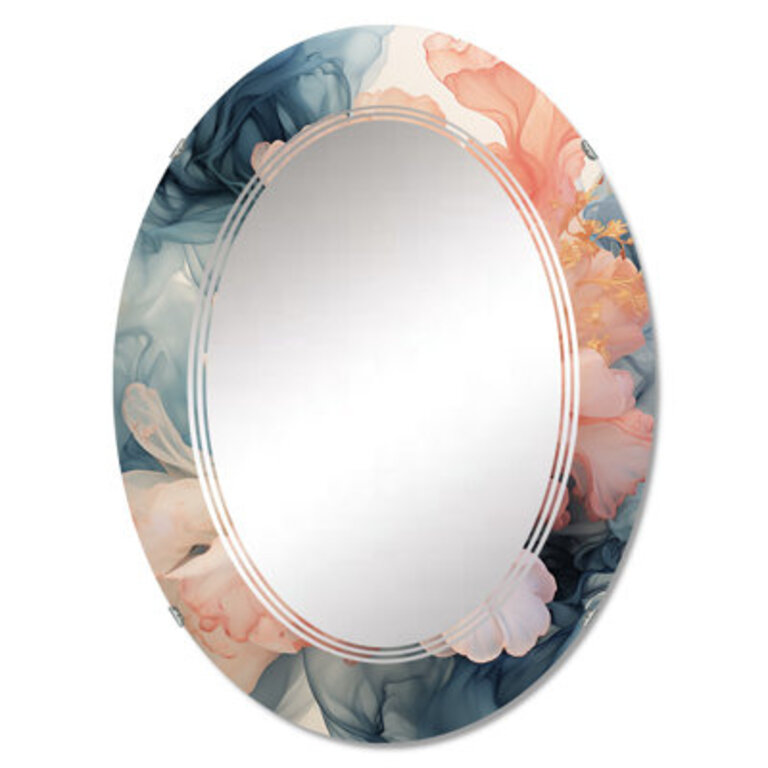Leaview - Modern Wall Mirror Oval Size: 30" x 20"