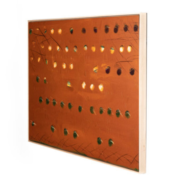 Azaiel X Spot Rust - Framed on Canvas by Jamie Beckwith Painting