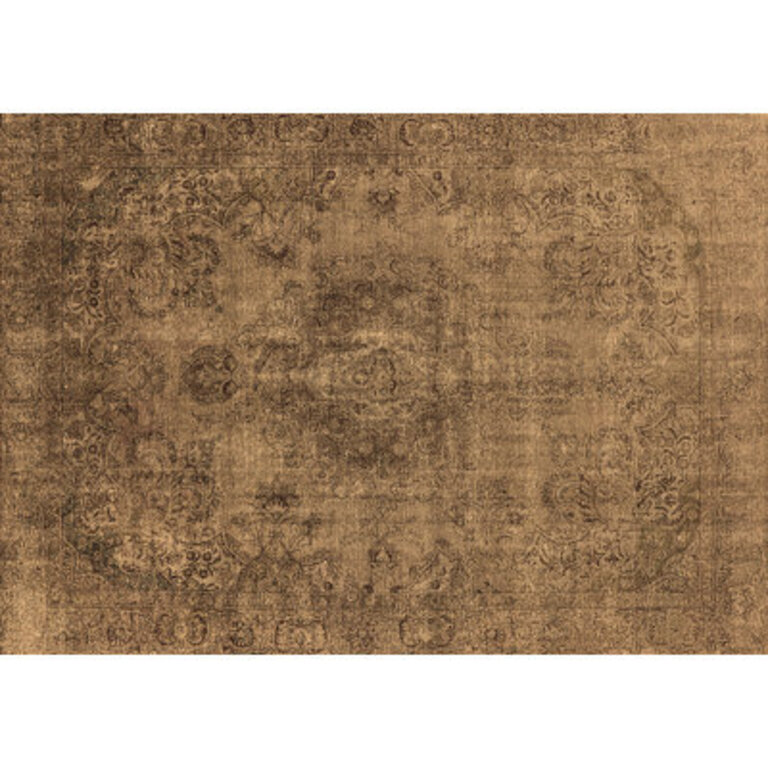 Jeneal Oriental Machine Made WoolPolyester Area Rug in Brown