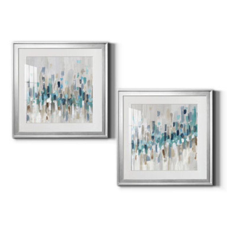 Staccato Blue I - 2 Piece Painting Print Set