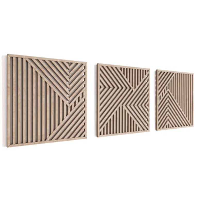 3 Piece Large Modern Wall Dcor Set