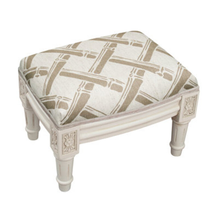 Zackery 14 Wide Rectangle Geometric Standard Ottoman