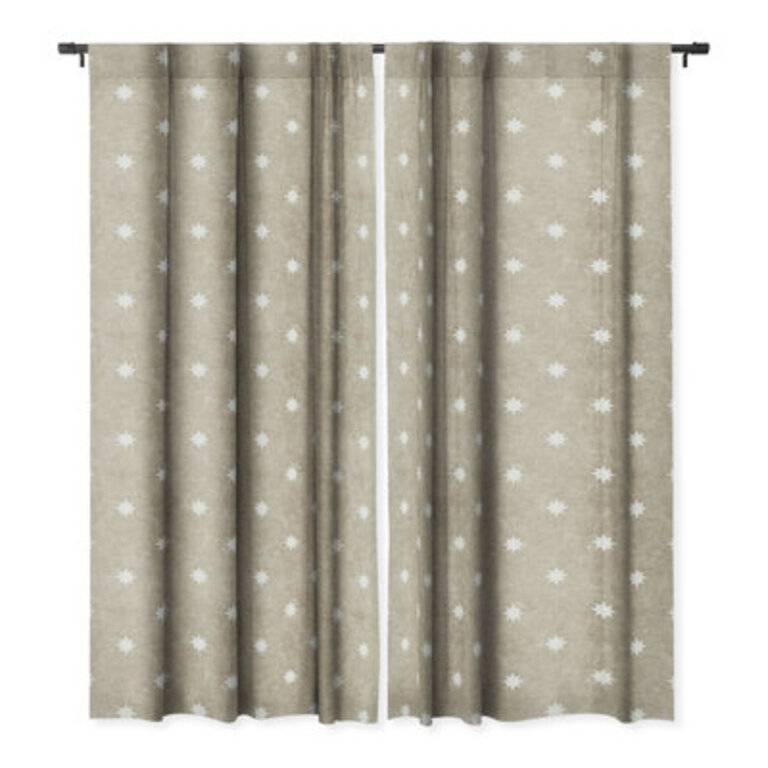 Tieson Little Arrow Design Co Stars On Stone 1pc Blackout Window Curtain Panel