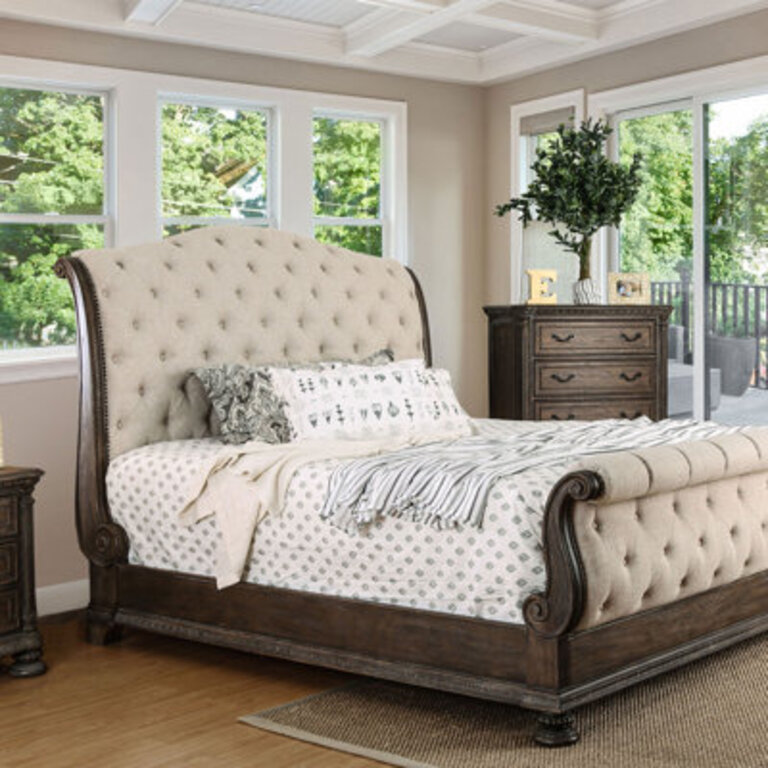 Ocotillo Upholstered Sleigh Bed