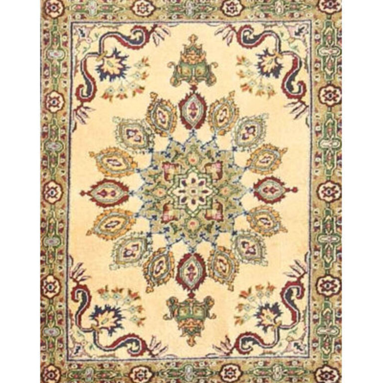 Drost Traditional Beige/Red/Green Area Rug