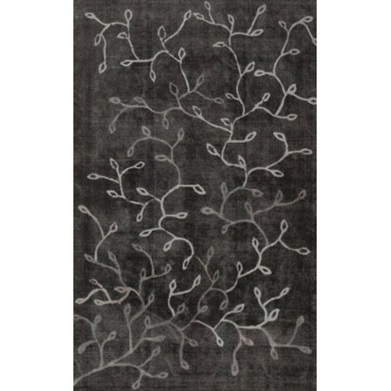 Contemporary Gray/Black Area Rug