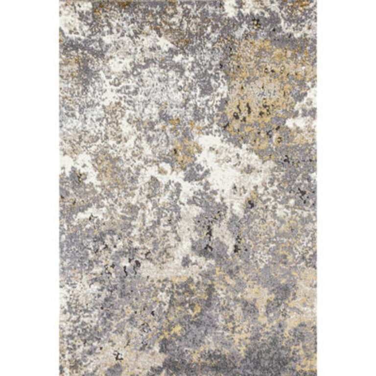 Elrosa Abstract Gray/Beige Area Rug