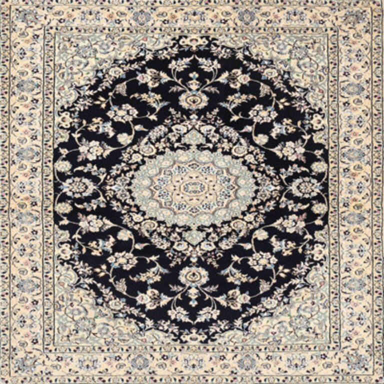 Deakins Traditional Beige/Black Area Rug