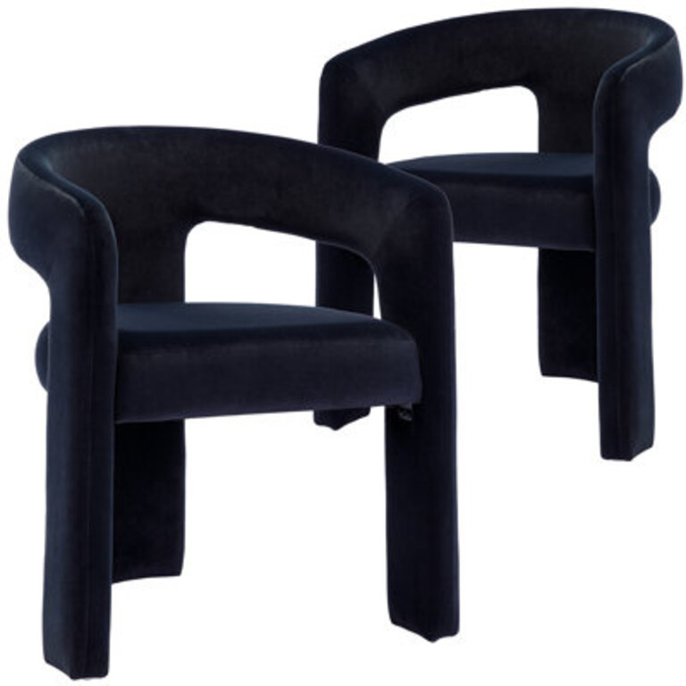 Modern Upholstered Barrel Dining Chairs