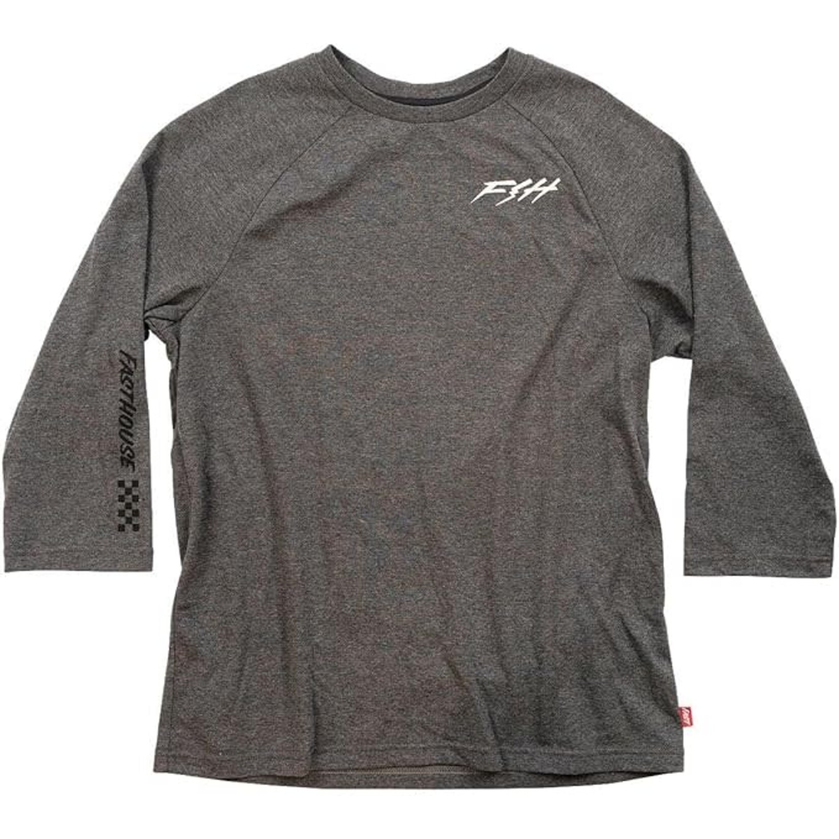 FASTHOUSE FASTHOUSE - RUSH RAGLAN TECH TEE - M - HEATHER GRAY