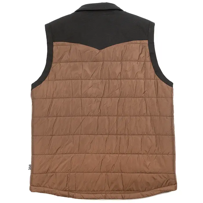 FASTHOUSE FASTHOUSE - PROSPECTOR PUFFER VEST BLACK/BROWN, M