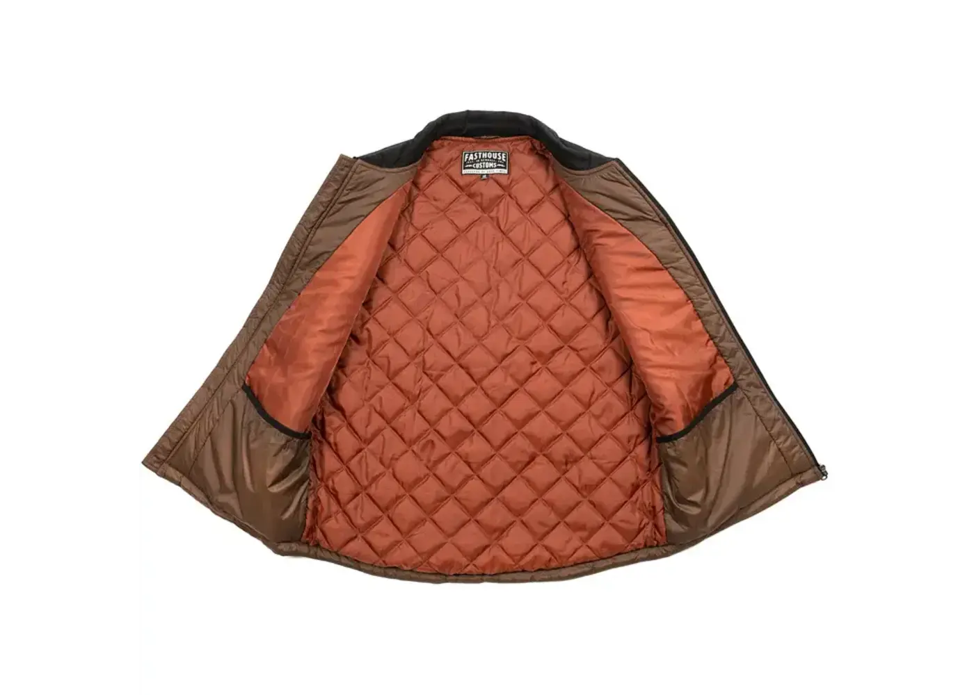 FASTHOUSE FASTHOUSE - PROSPECTOR PUFFER VEST BLACK/BROWN, M