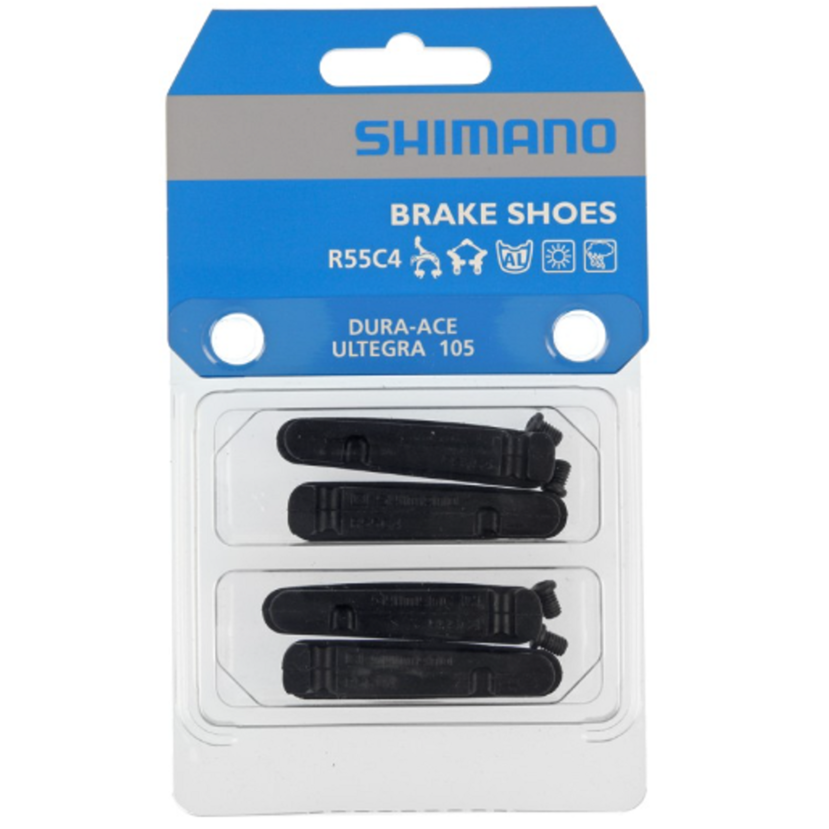 SHIMANO SHIMANO-ZAPATAS P/ALUMINIO R55C4 DURACE/ ULTEGRA /105