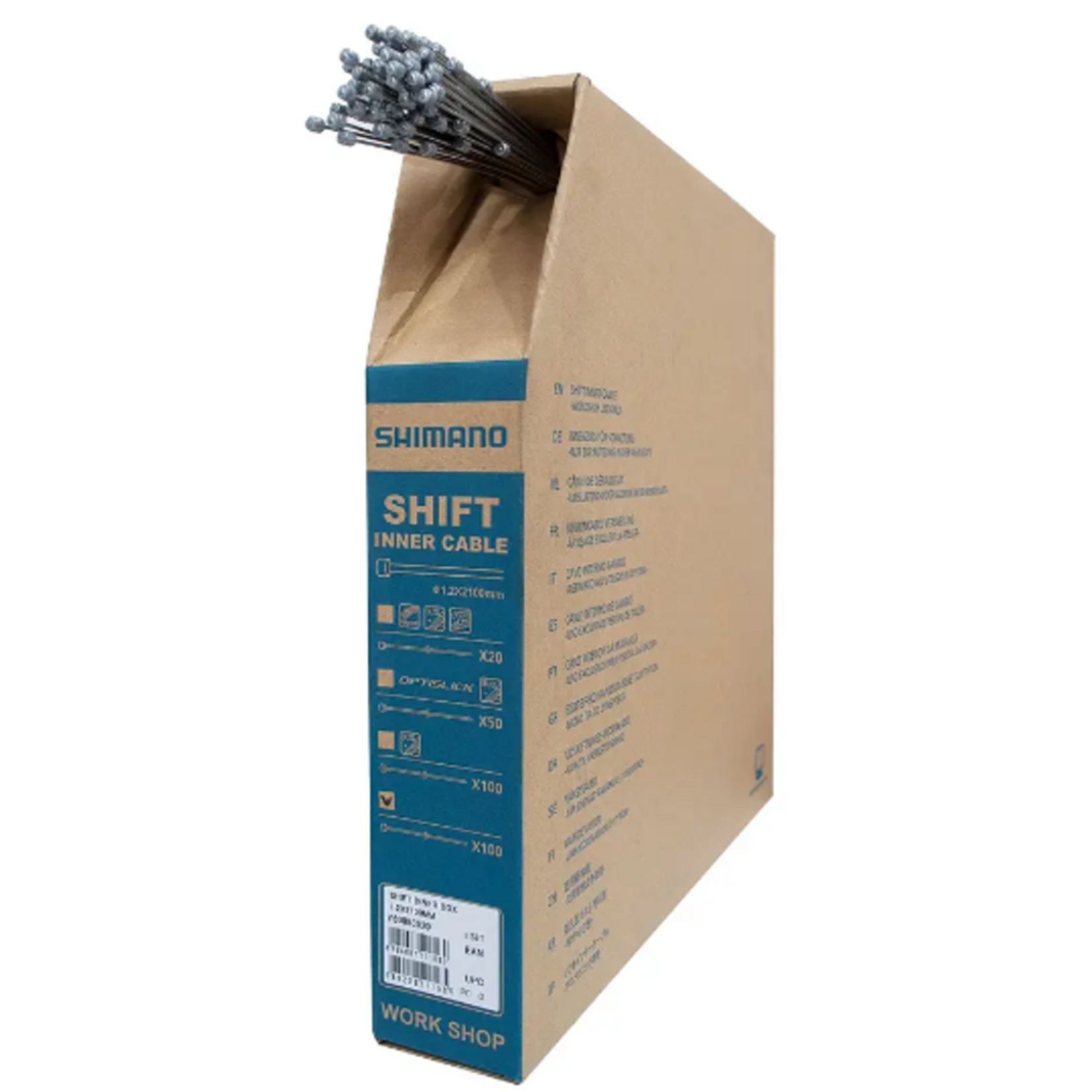 SHIMANO SHIMANO-CABLE DE CAMBIO 1.2X2100MM CAIXA C.100 ACERO