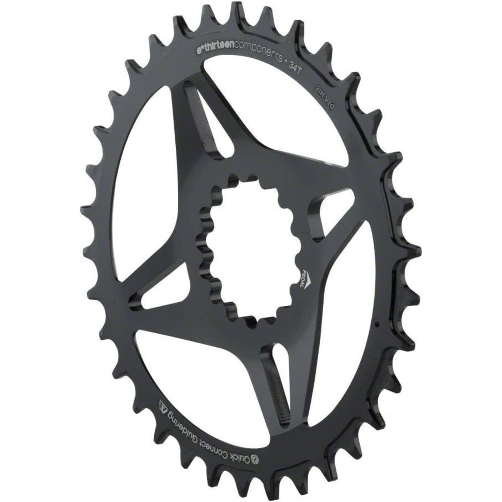 E*THIRTEEN - Plato Direct Mount M Profile, Guide Ring, 10/11 speed, 32t, Black