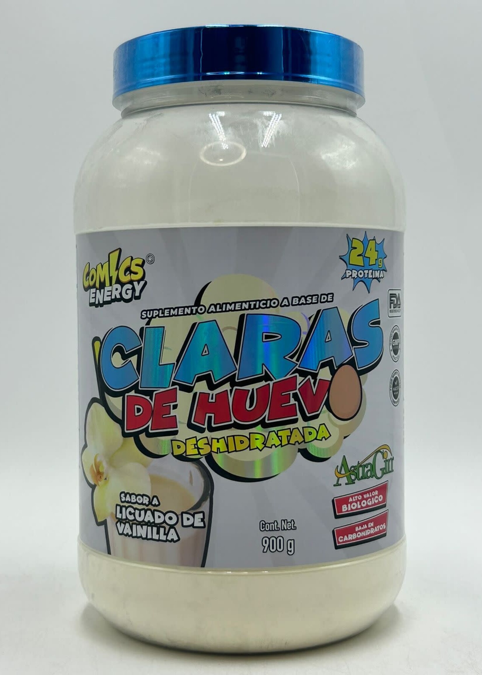 COMICS ENERGY CLARAS DE HUEVO COMICS CON ASTRAGIN 30 SERV LICUADO DE VAINILLA