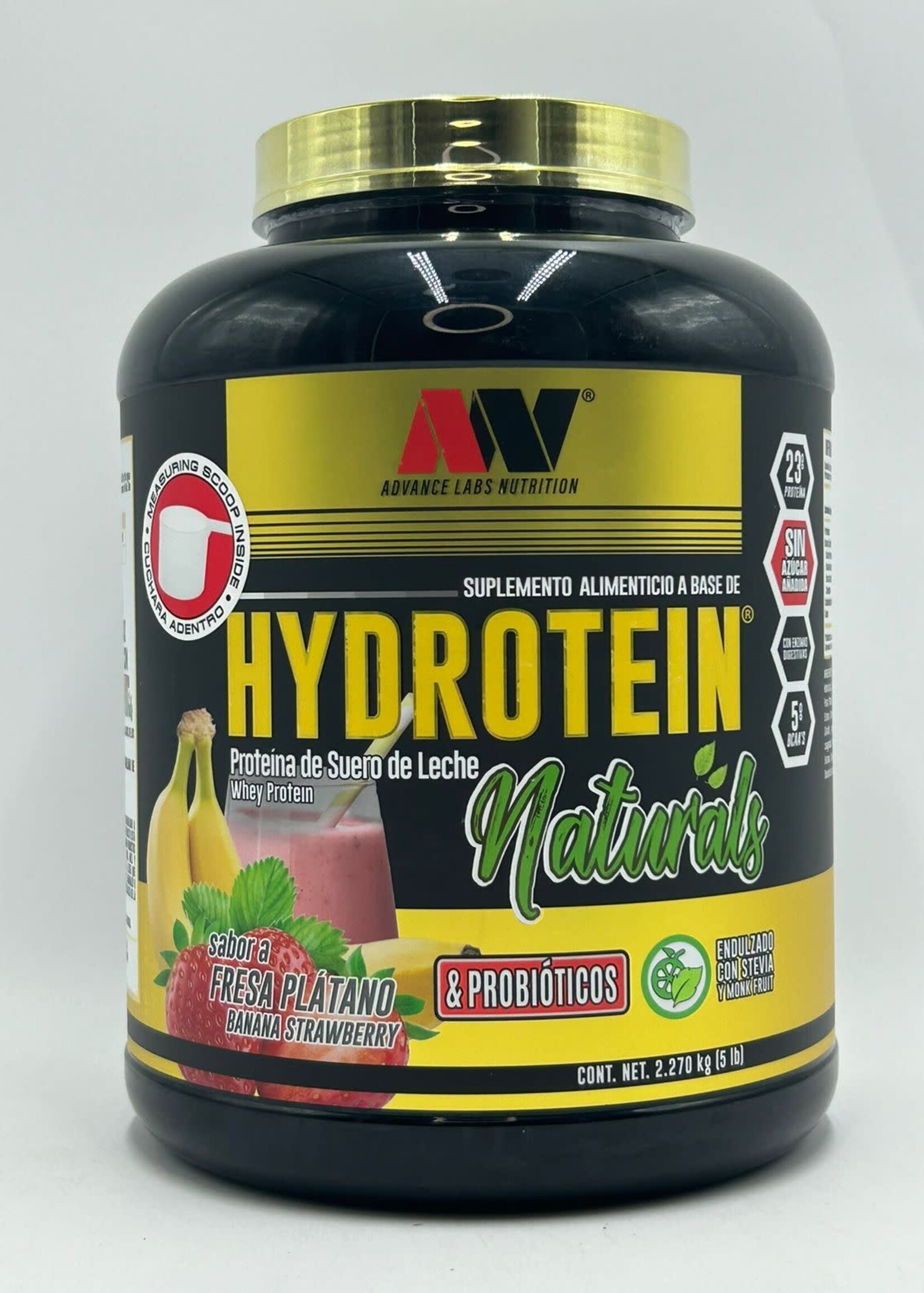 ADVANCE NUTRITION HYDROTEIN NATURALS & PROBIOTICOS(SIN AZUCAR PARA DIABETICOS)