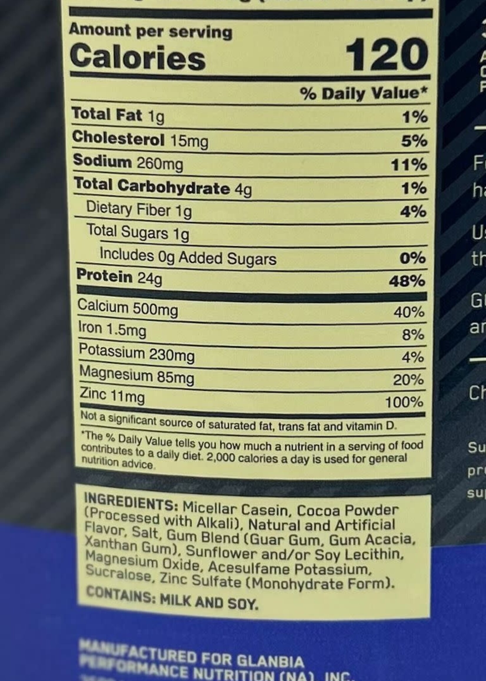 ON GOLD STANDARD CASEIN