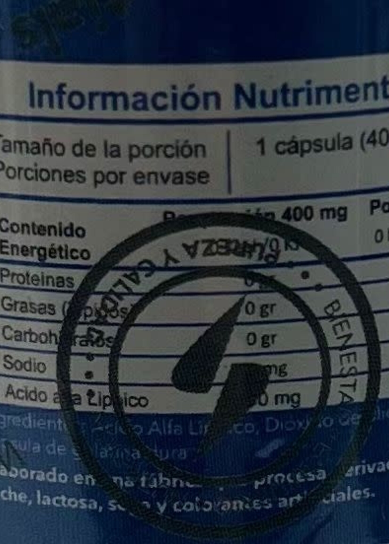 RALA ESSENTIAL (ALPHA LIPOIC) 400 MG 60 CAP