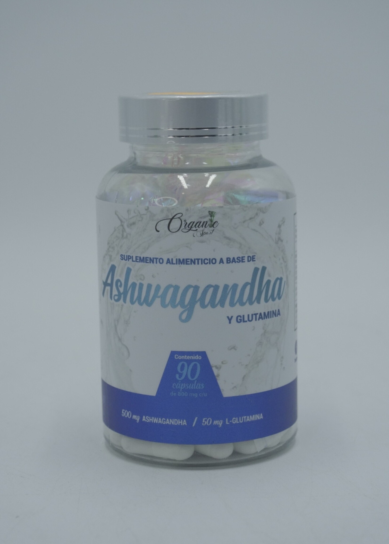 ORGANIC SPORT ASHWAGANDA y GLUTAMINA ORGANIC  500 MG 90 CAP