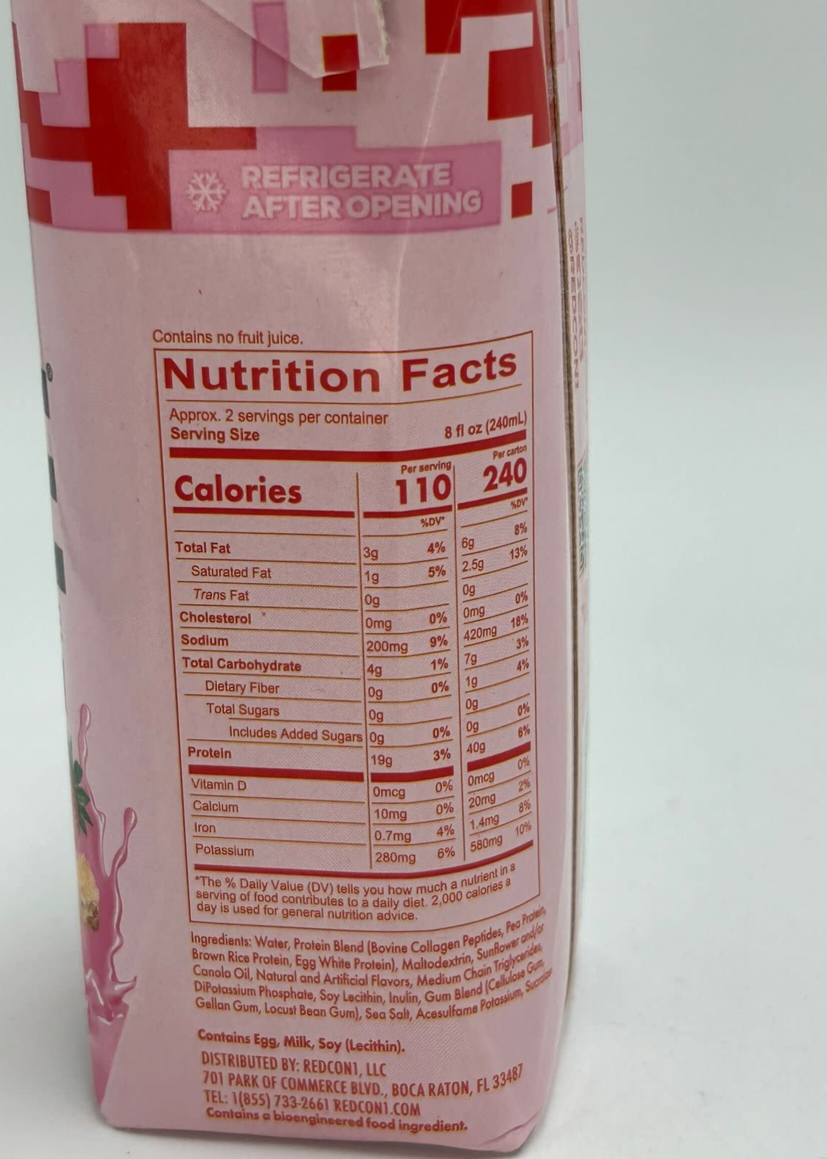 BEBIDA REDCON PROTEIN SHAKE STRAWBERRY SHORT CAKE