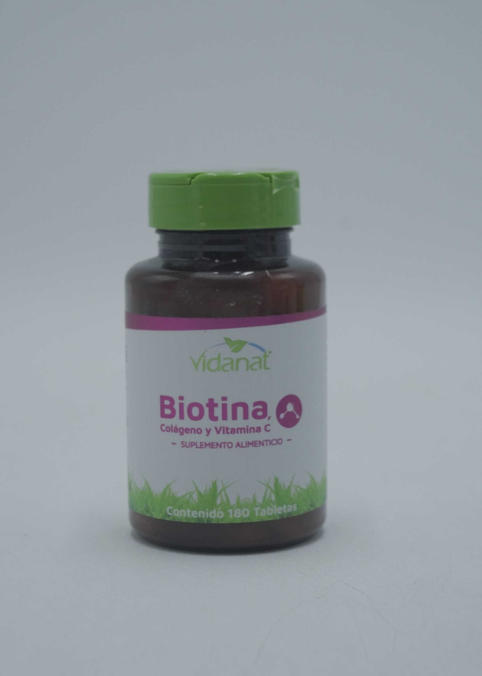 VIDANAT BIOTINA COLÁGENO Y VITAMINA C 180 TAB VIDANAT