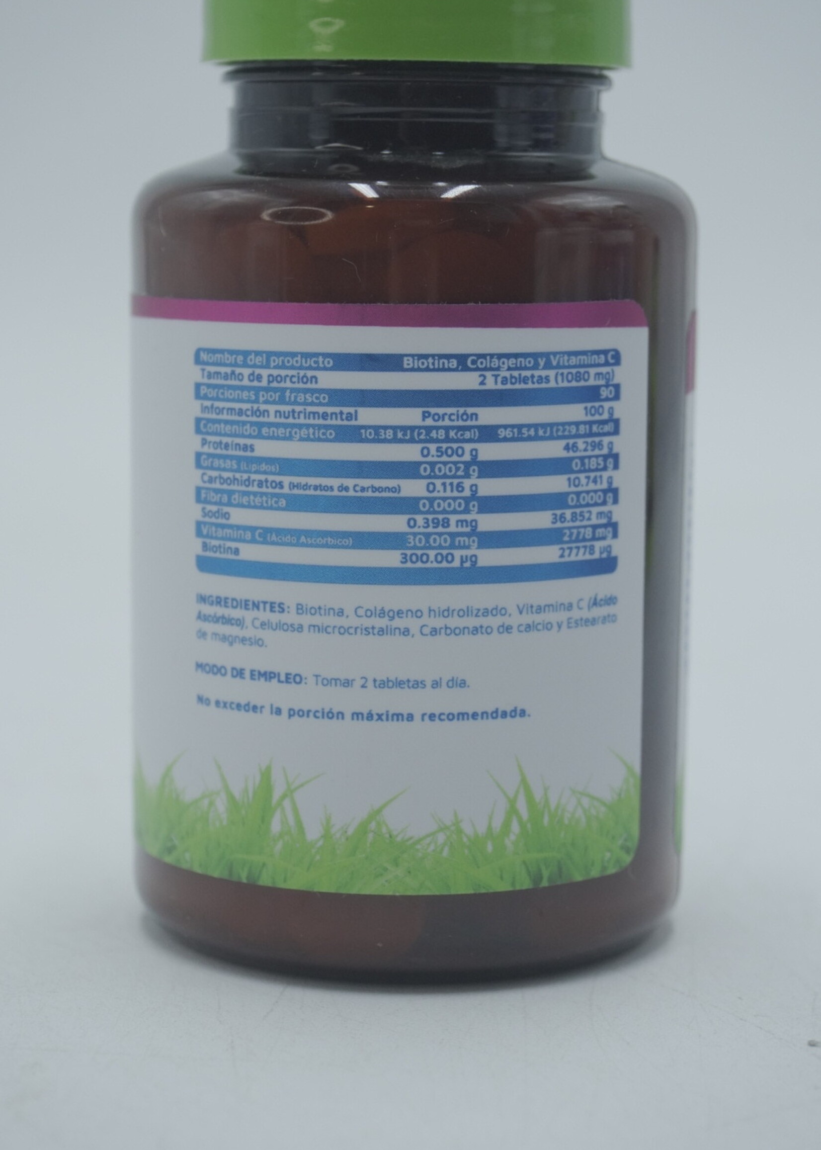 VIDANAT BIOTINA COLÁGENO Y VITAMINA C 180 TAB VIDANAT