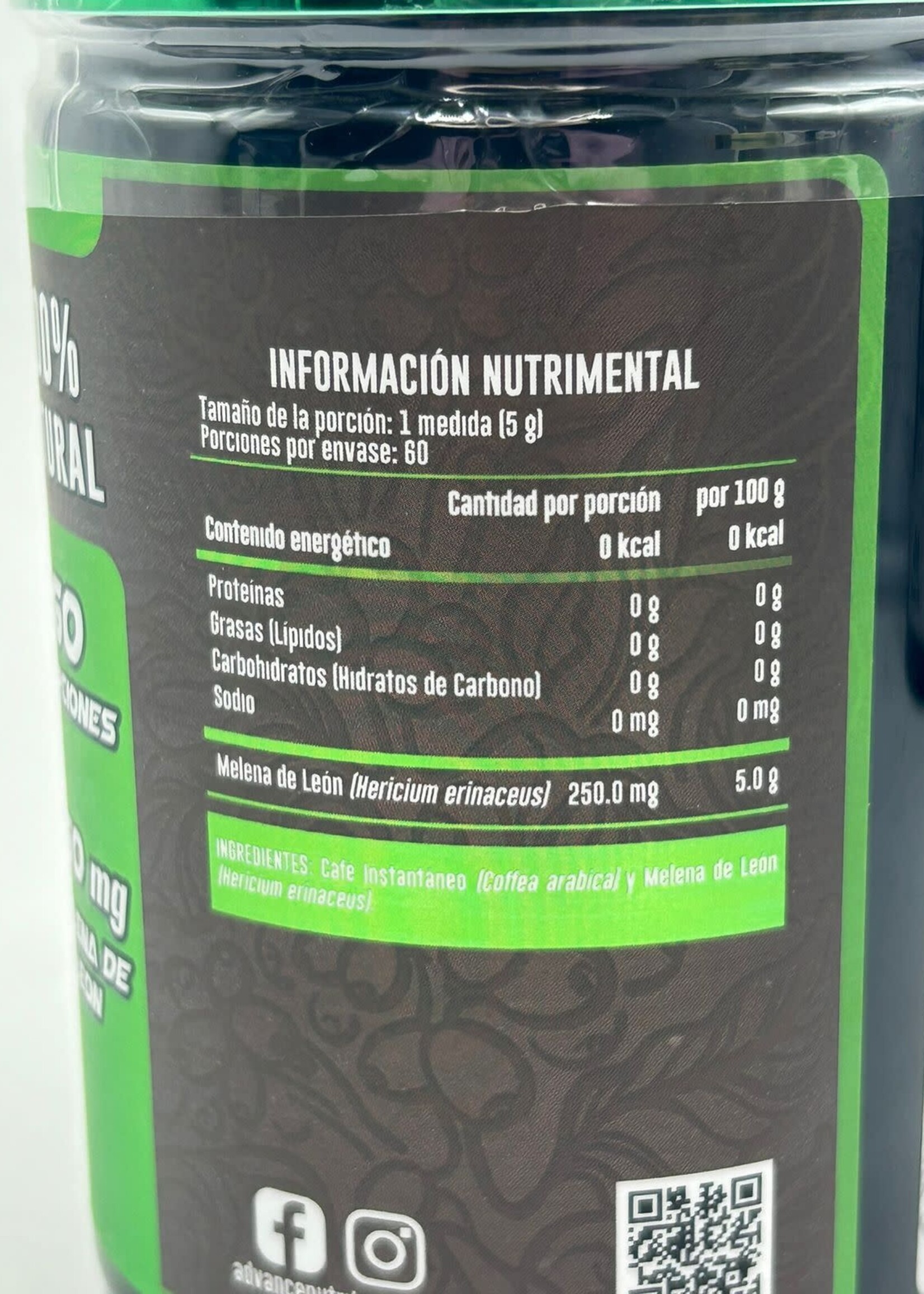 ADVANCE NUTRITION COFFEE MELENA LEON ADVANCE 60 SERV