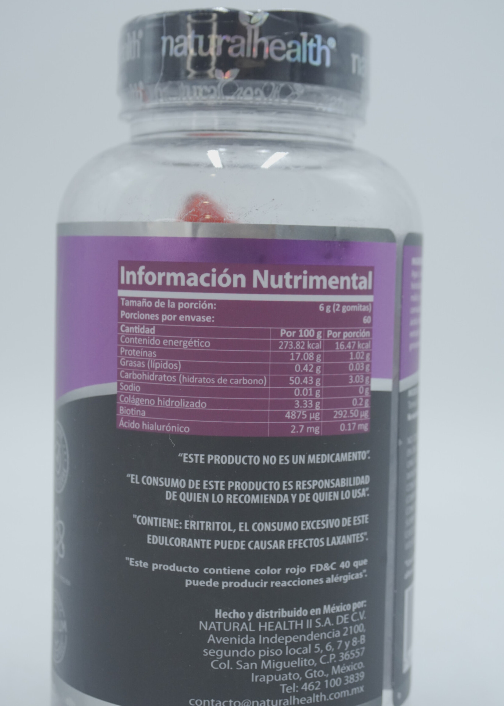 NATURAL HEALTH GUMMIES COLAGENO 120 SERV FRESA