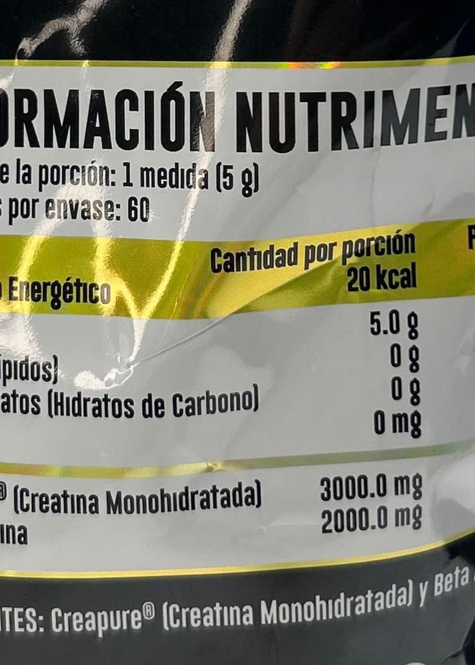 CREATINA & BETA ALANINA ADVANCE 60 SERV