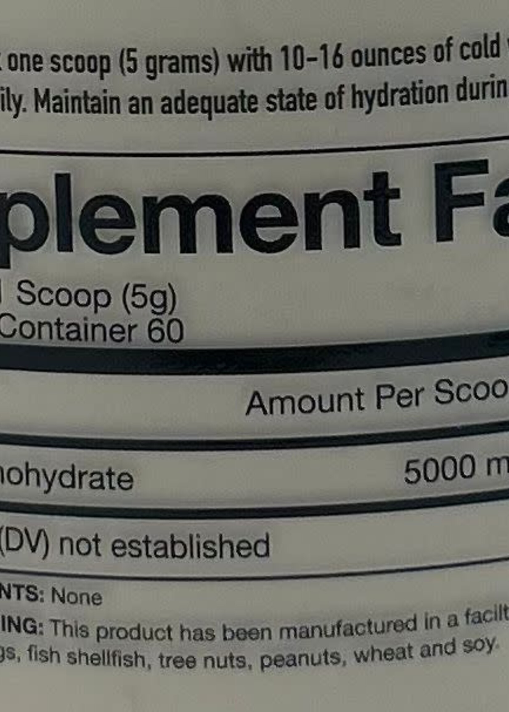 NUTRIFIT EPIC CREATINE 60 SERV SIN SABOR