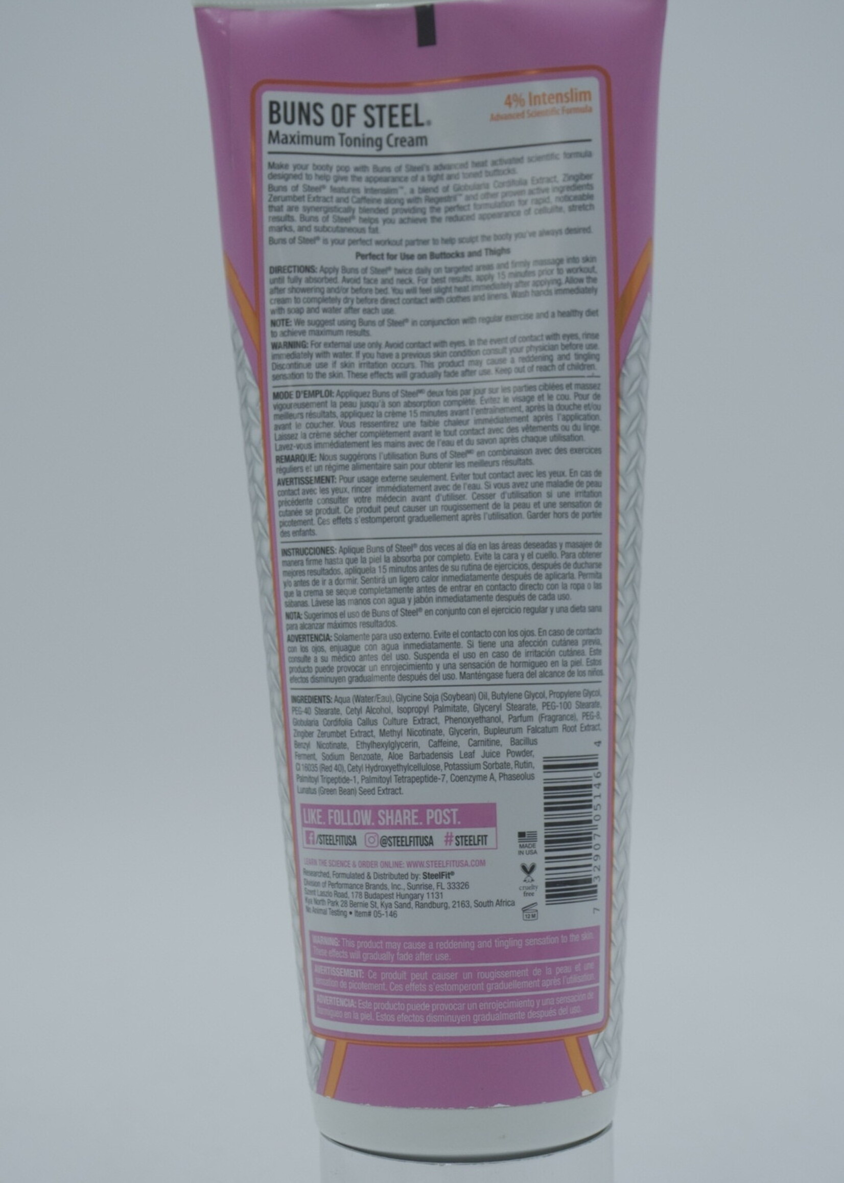 STEEL FIT BUNS OF STEEL 237 ML