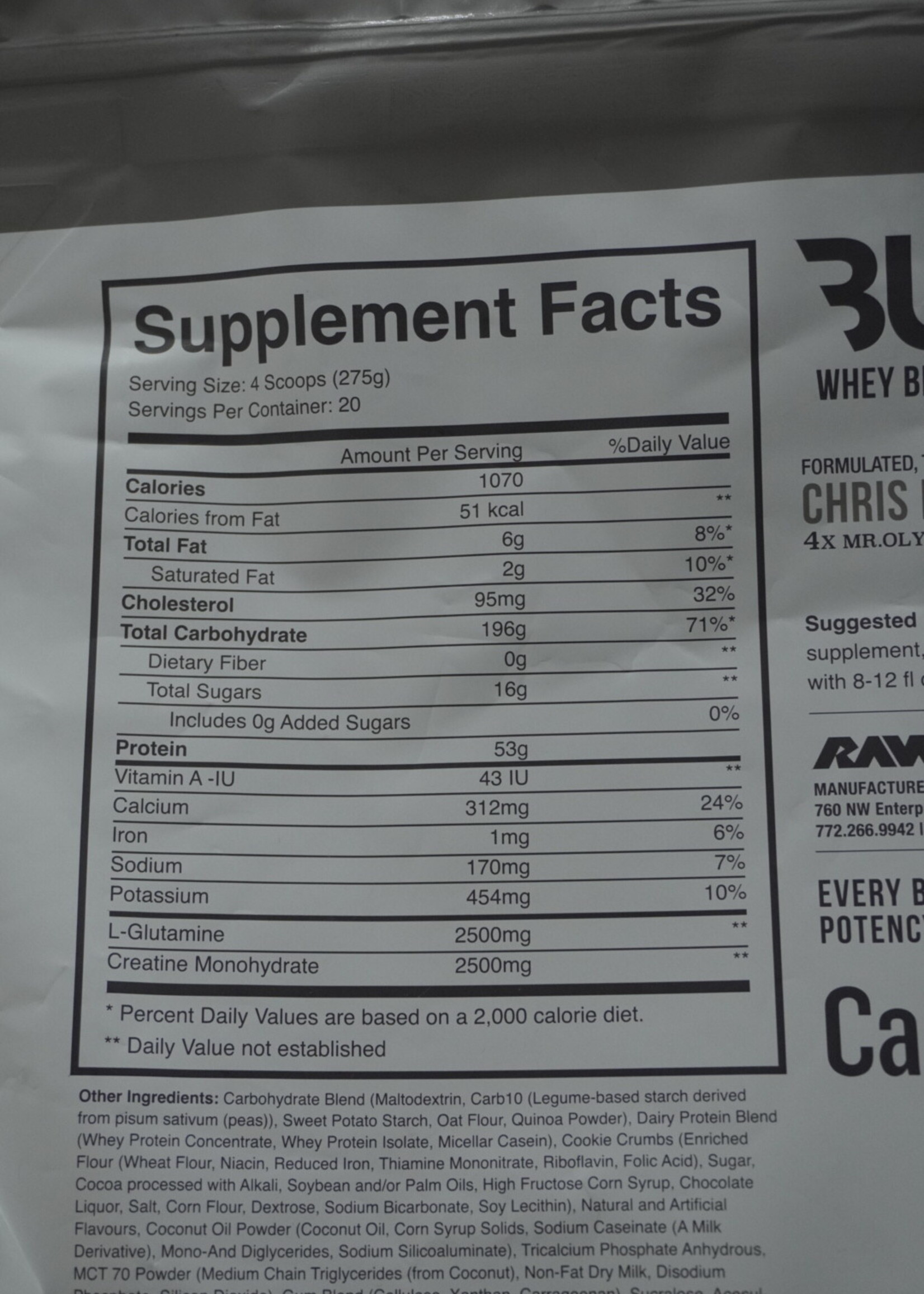 CBUM MASS GAINER CBUM