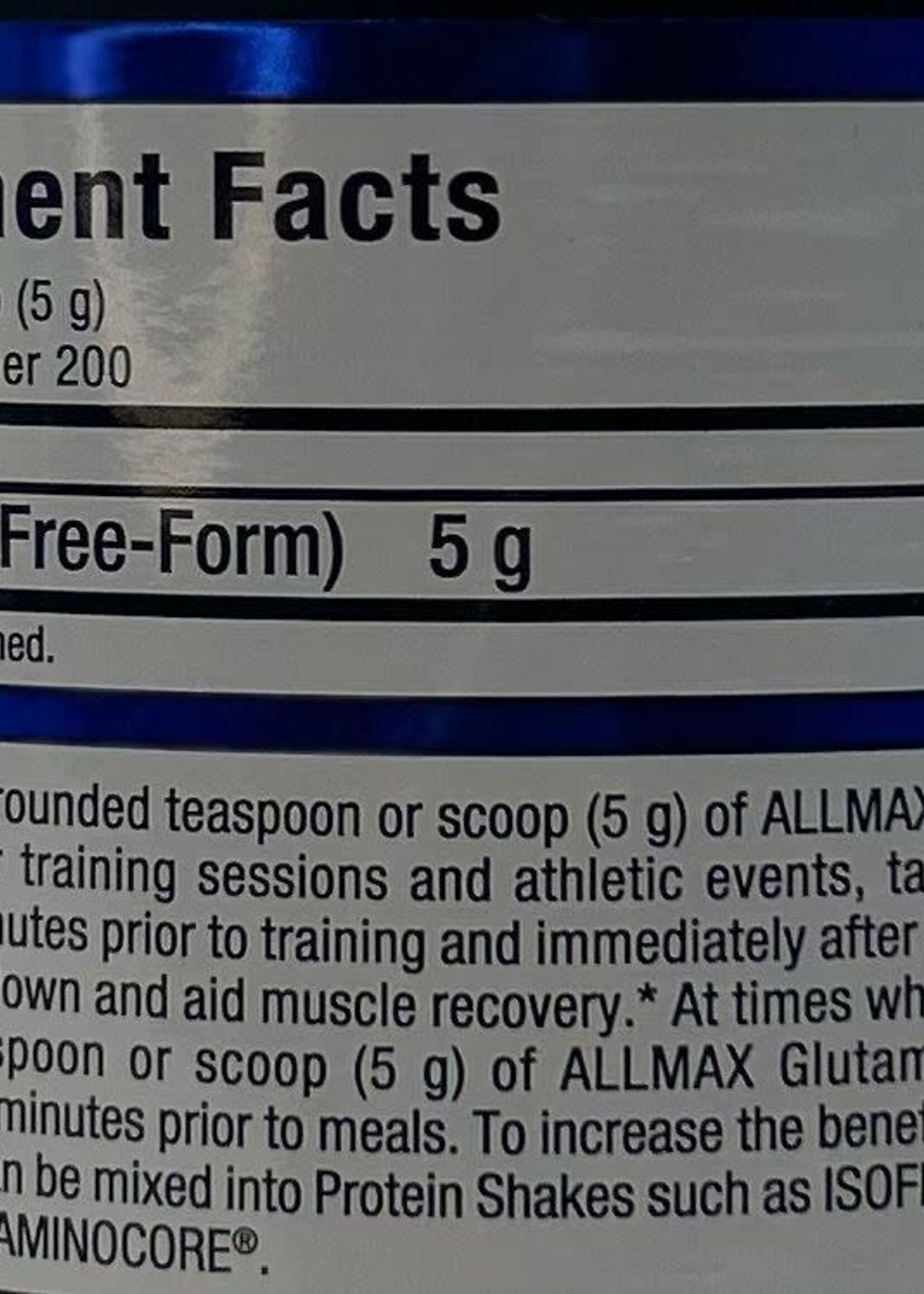 ALLMAX GLUTAMINA ALLMAX 200 SV