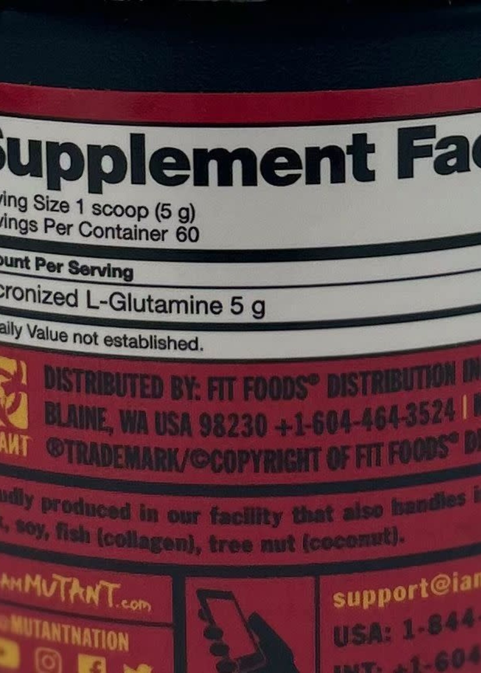 MUTANT GLUTAMINA MUTANT 60 SERV