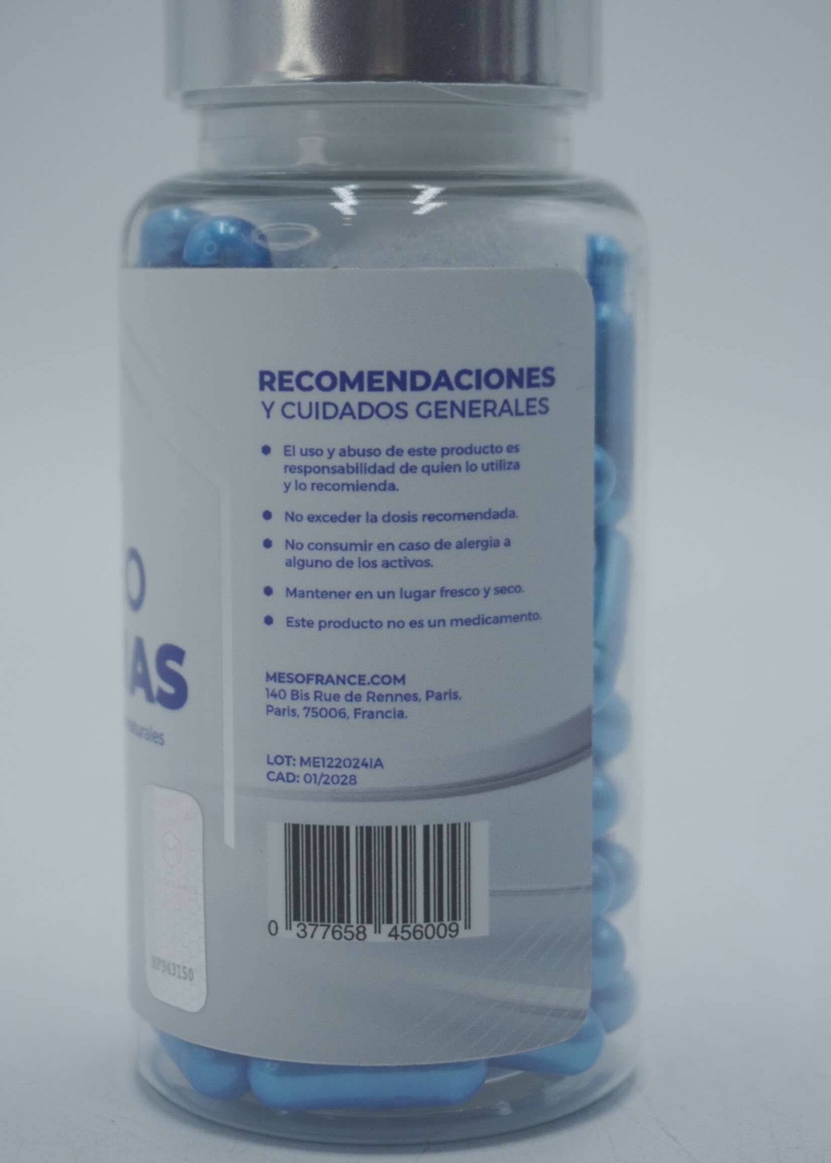 MESOFRANCE GLUTEO PEPTONAS 90 CAPS