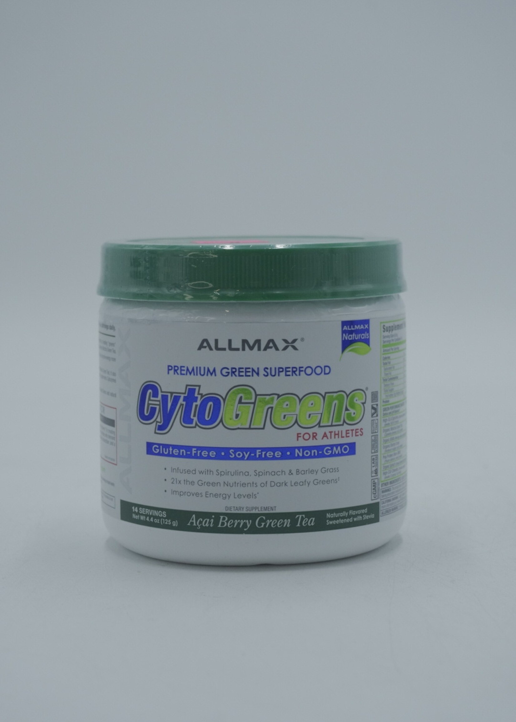 ALLMAX CYTOGREENS 14 SERV ACAI BERRY GREEN TEA