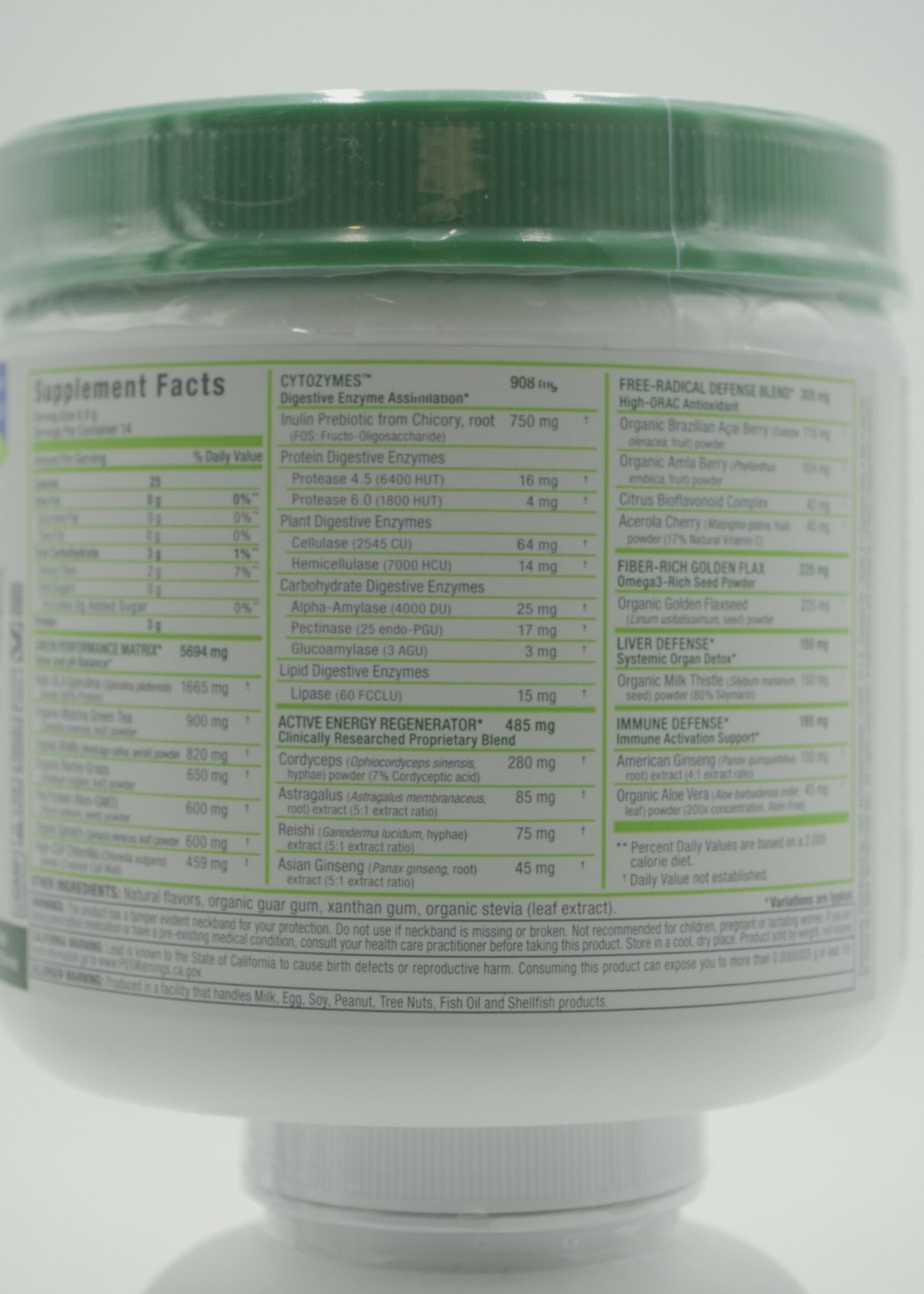 ALLMAX CYTOGREENS 14 SERV ACAI BERRY GREEN TEA