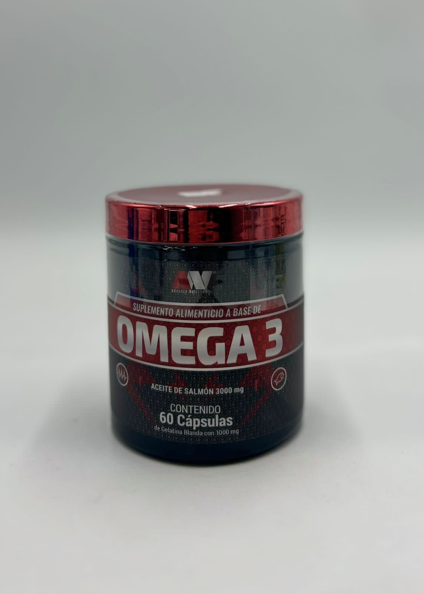 ADVANCE NUTRITION OMEGA 3 ADVANCE NUTRITION 60 CAP *NEGRO TAPA ROJA**