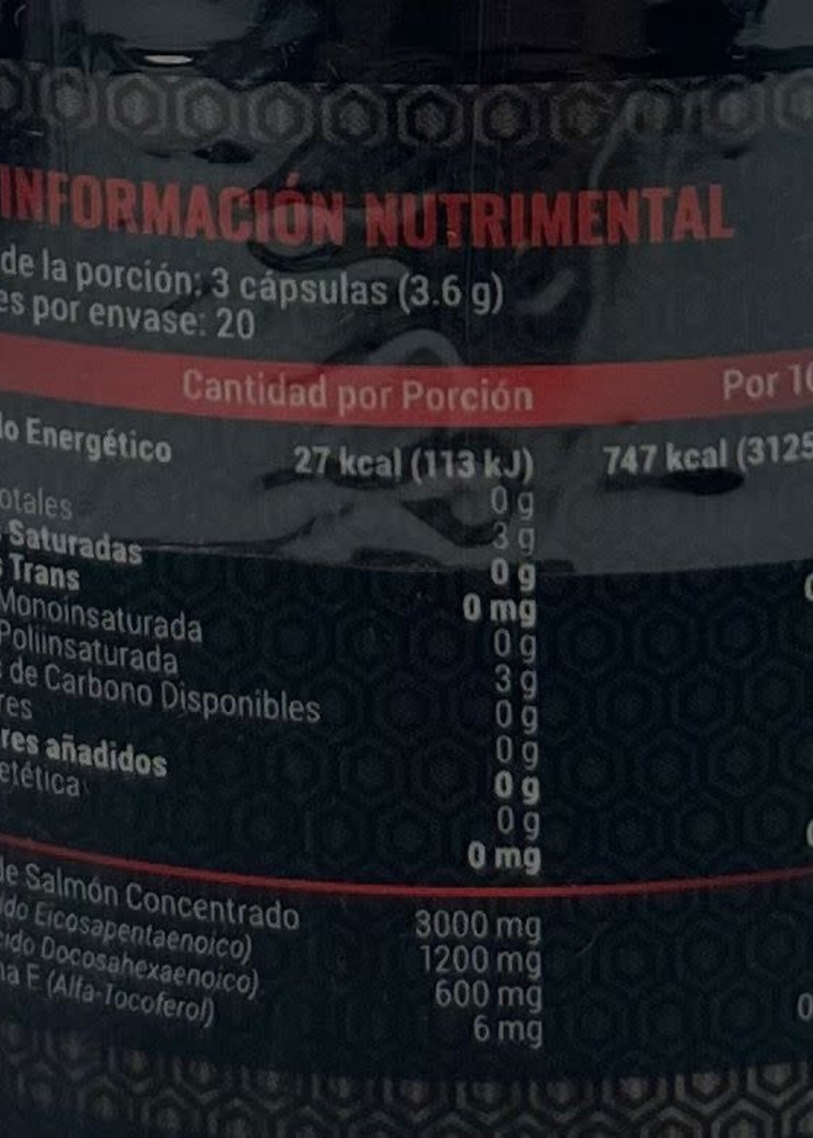 ADVANCE NUTRITION OMEGA 3 ADVANCE NUTRITION 60 CAP *NEGRO TAPA ROJA**