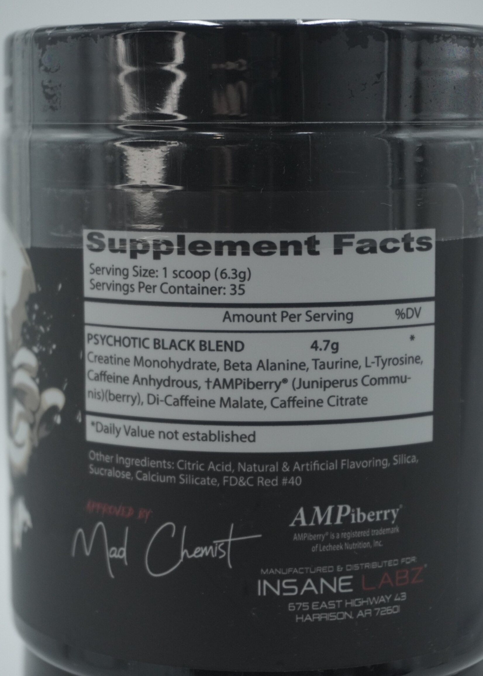 INSANE LABZ PSYCHOTIC BLACK
